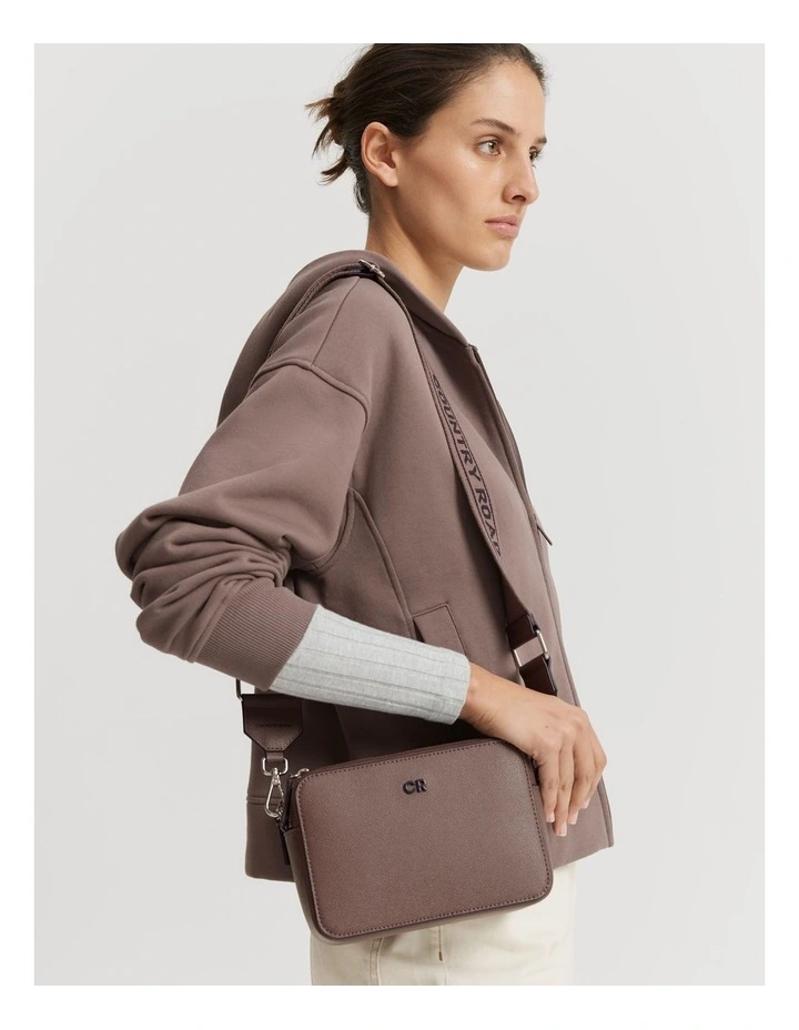 Contrast Camera Bag in Truffle