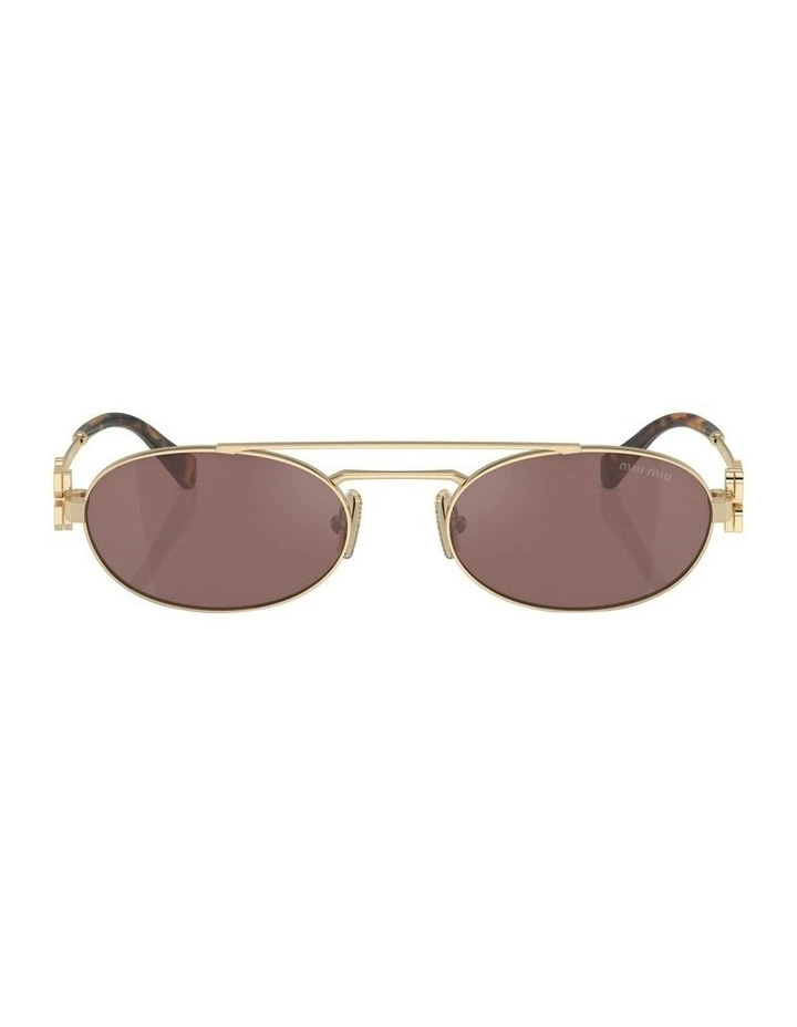 MU 54ZS Sunglasses in Gold