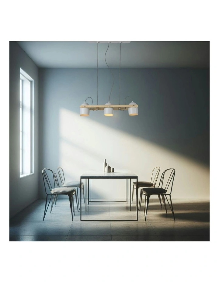 Pivota 3 Pendant Lights in White