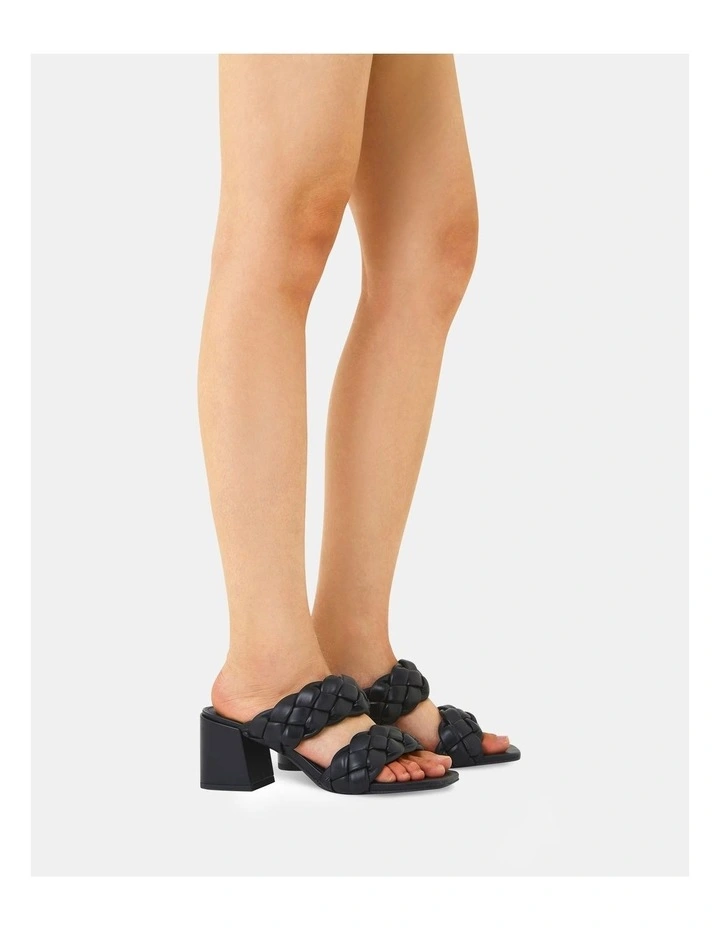 Ugandan Strappy Heels in Black