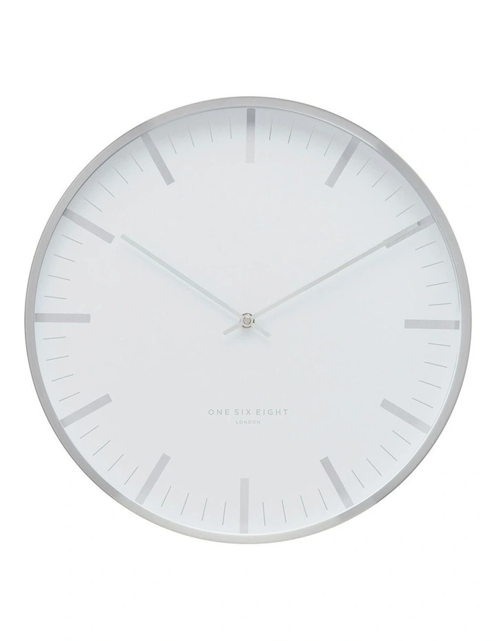 Jaz Silent Wall Clock 40cm in White