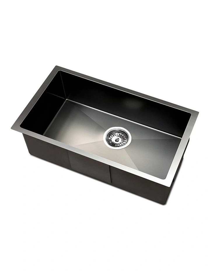 Single Bowl Laundry Stainless Steel Kitchen Sink 45X30CM Silver