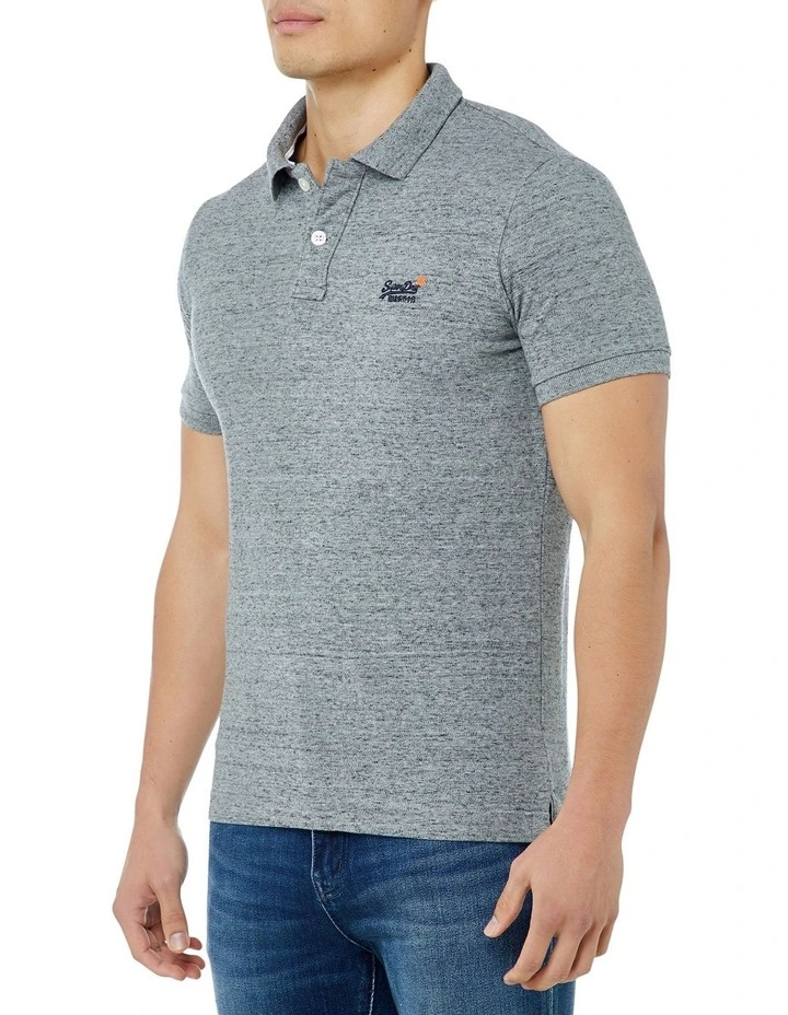 Classic Pique Short Sleeve Polo Grey