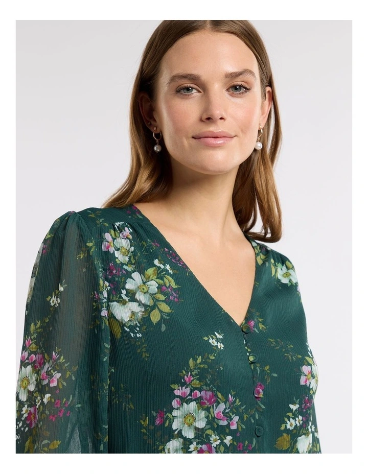 Woodland Bloom Shirt in Green
