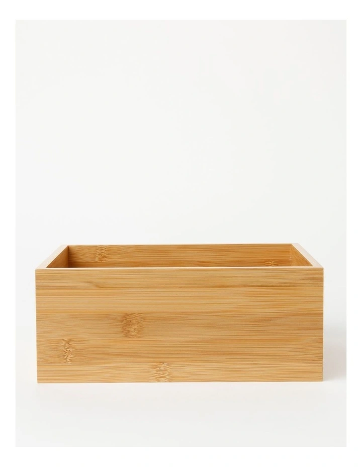 Rectangular Storage Container 25x20x10cm in Bamboo