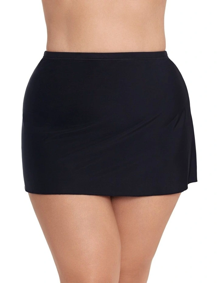 Skirted Shaping Bikini Bottoms PLUS in Black
