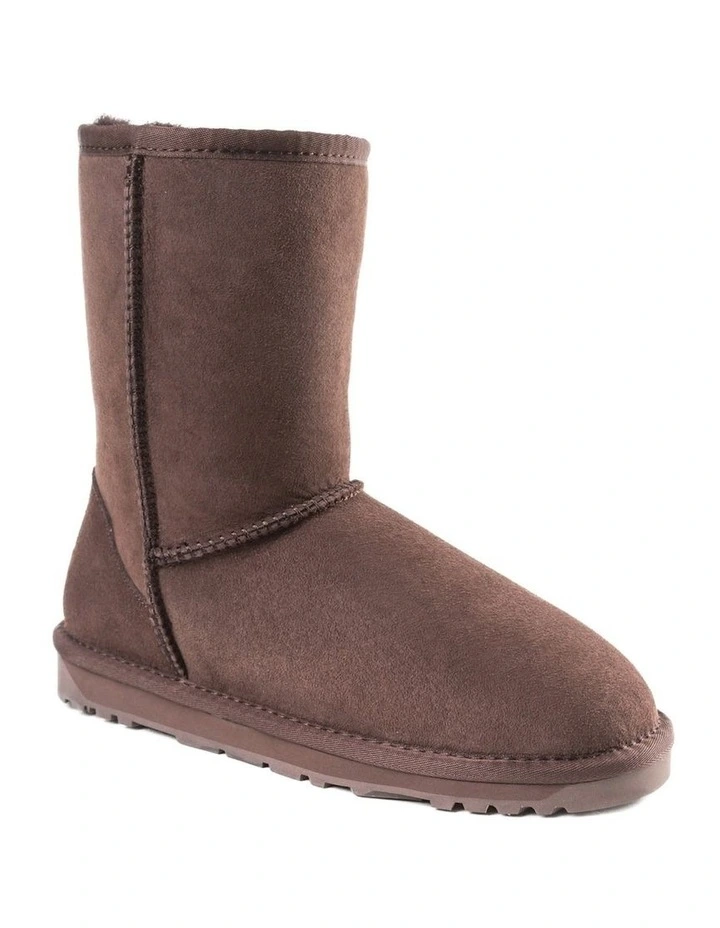Classic Short Boots in Chocolate