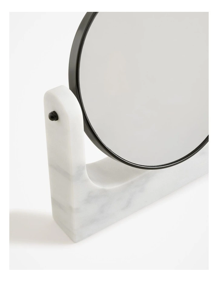 Marble Mirror in Snow