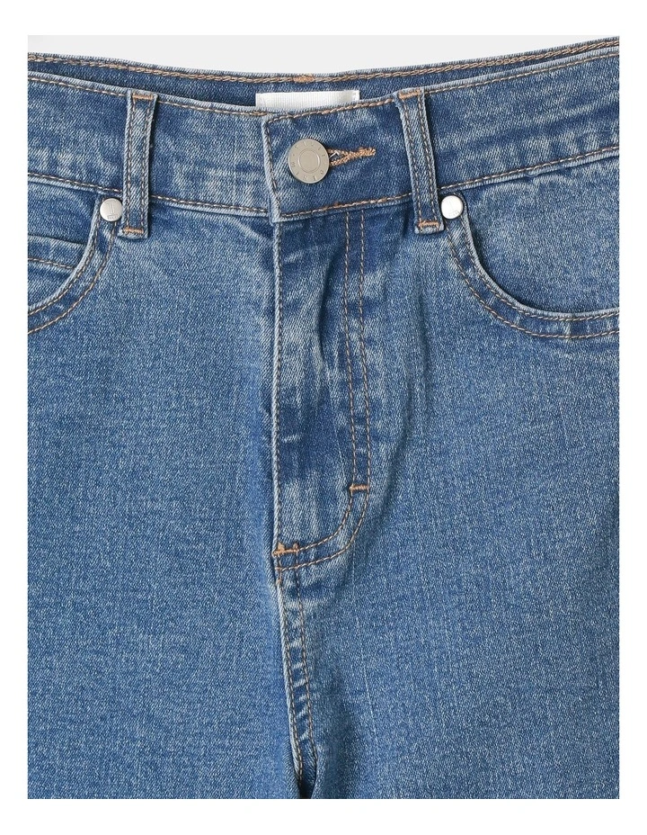 High Rise Wide Leg Jean in Denim