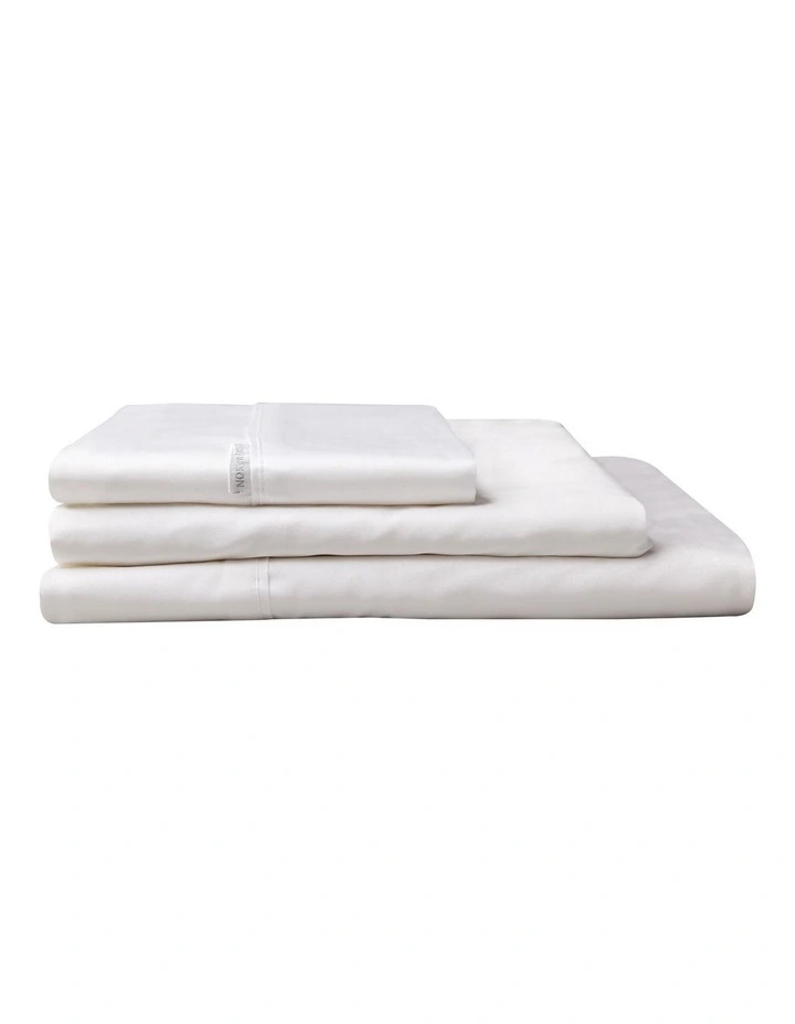 400TC Deluxe 60cm drop Sheet Set in White