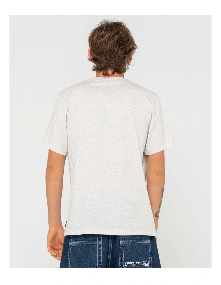 Before Crowds Tv Short Sleeve Tee in Ecru Marle