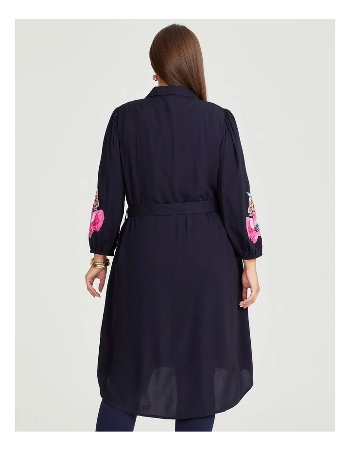 Natural Bouquet Patchwork Shirt in Print
