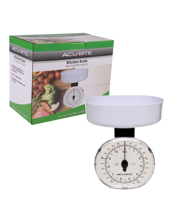 Kitchen Scale 25g/5kg in White