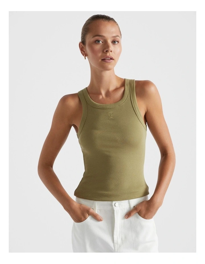 Rib Tank in Pistachio