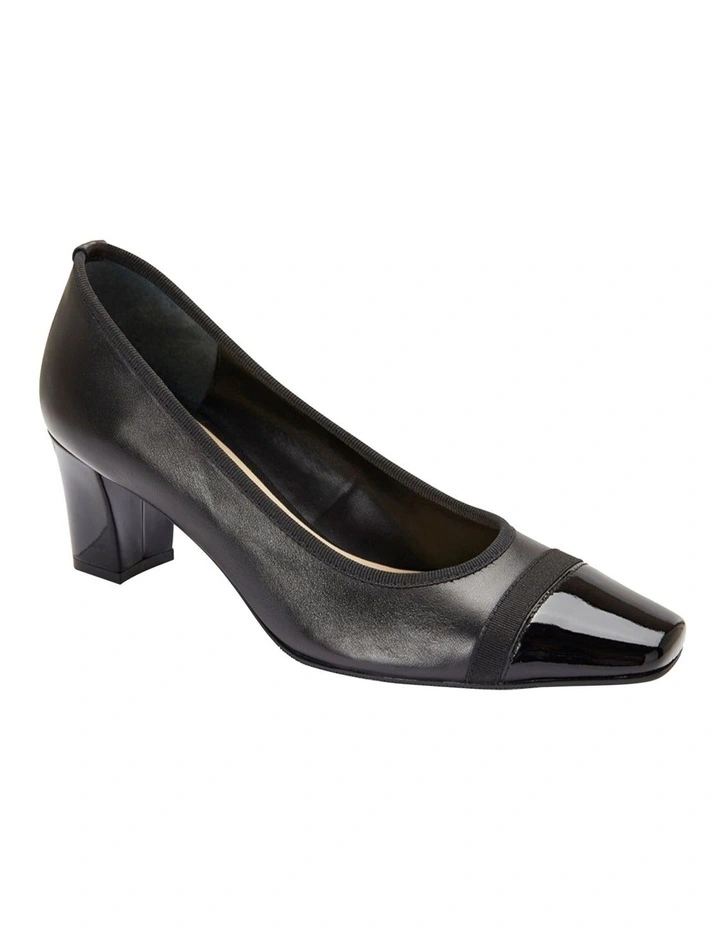 Network Black Patent/ Glove Heeled Shoes