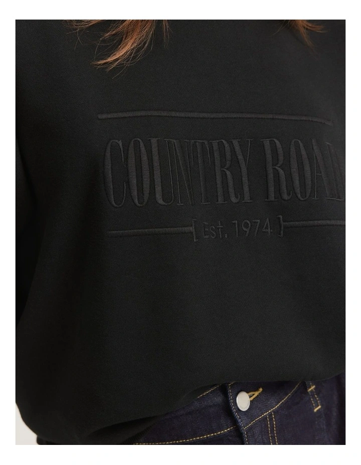 Verified Australian Cotton Heritage Sweat in Onyx