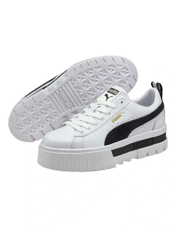 Mayze Leather Shoes In White