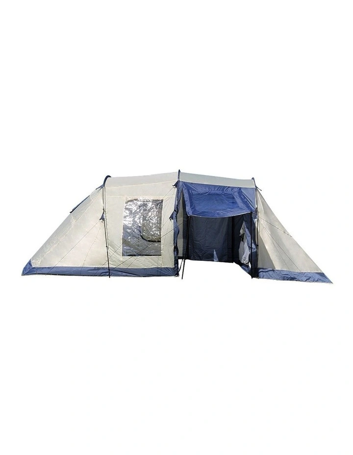 Portable Outdoor 6-8 Person Large Family Camping Tent in Blue