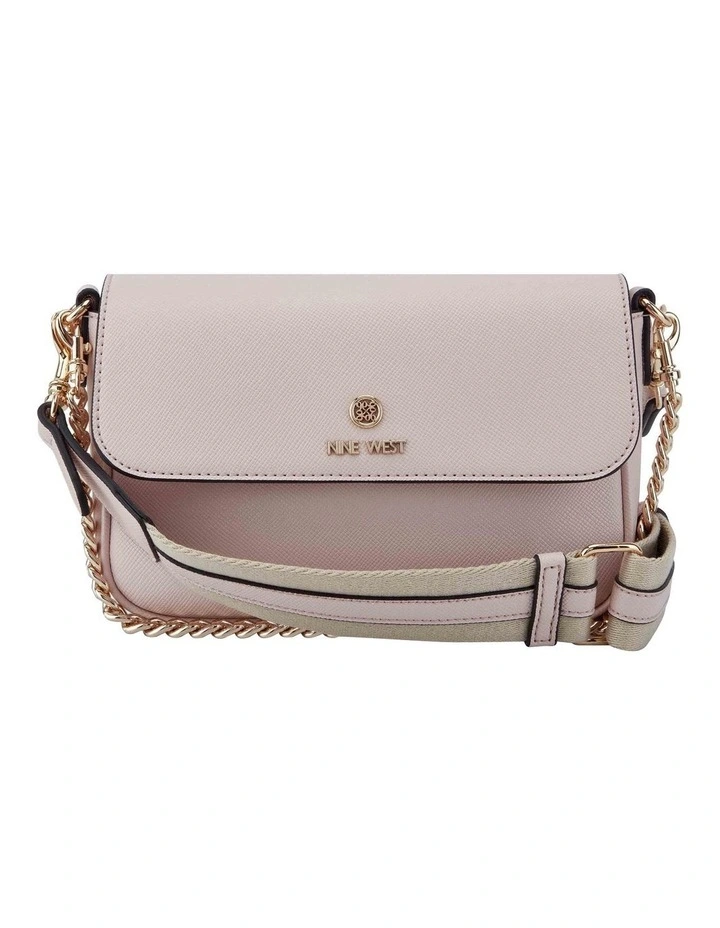 Zoie Crossbody Flap Bag in Black