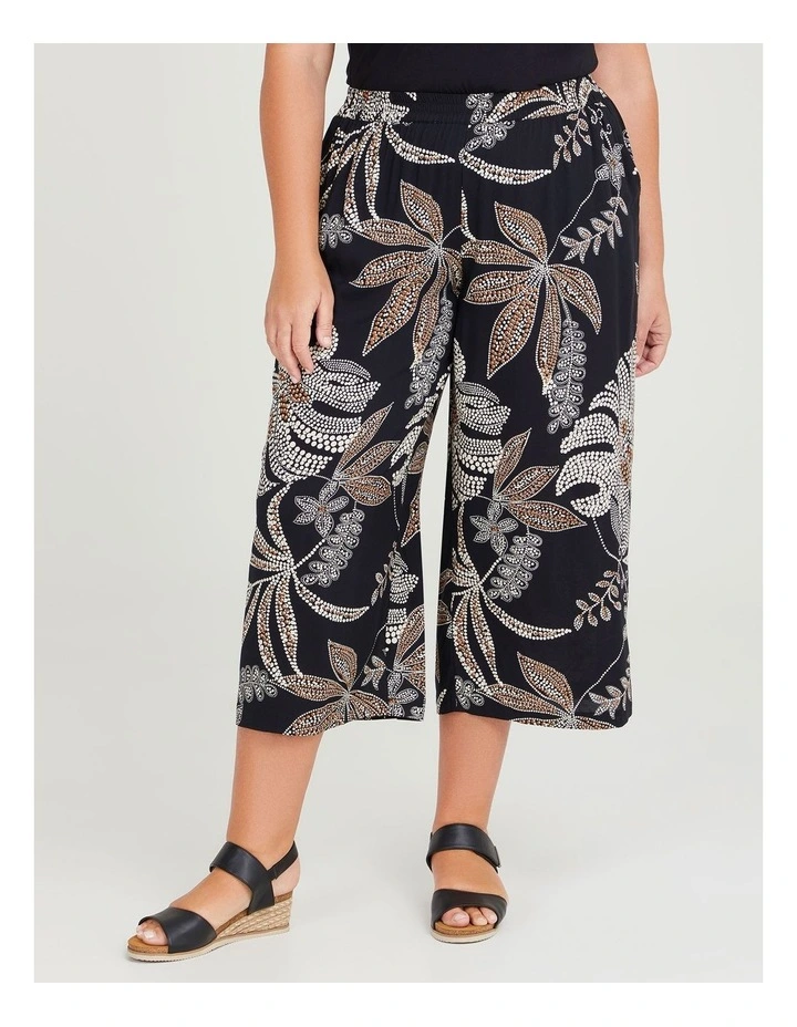 Natural Foliage Crop Pant in Print