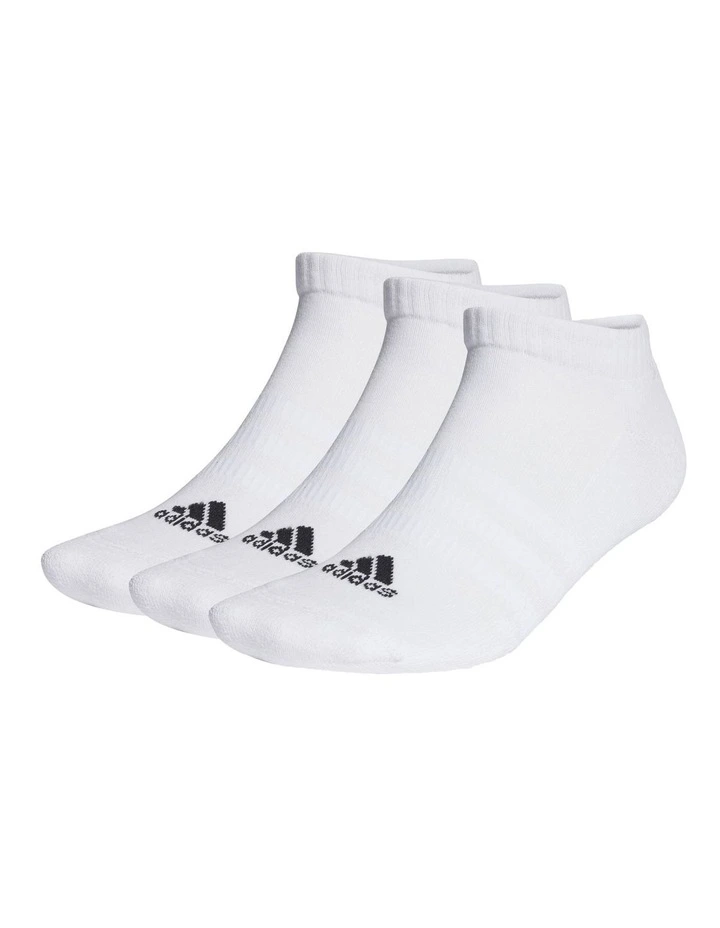 Cushioned Low Cut Socks 3 Pairs in White