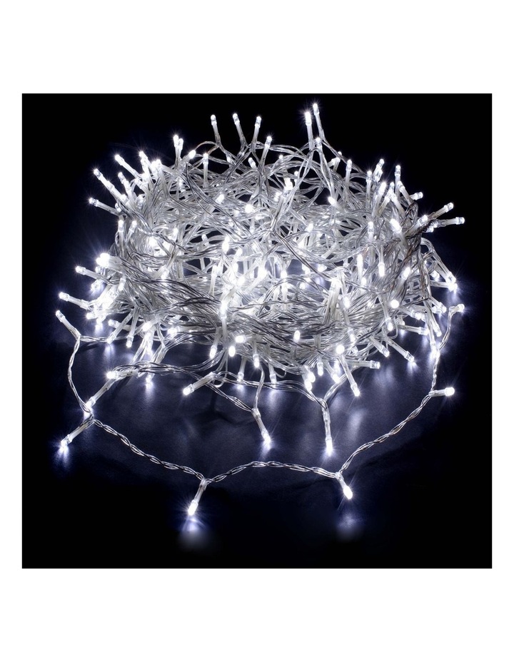 520 LED Connectable Fairy Light Chain Clear Cable in White