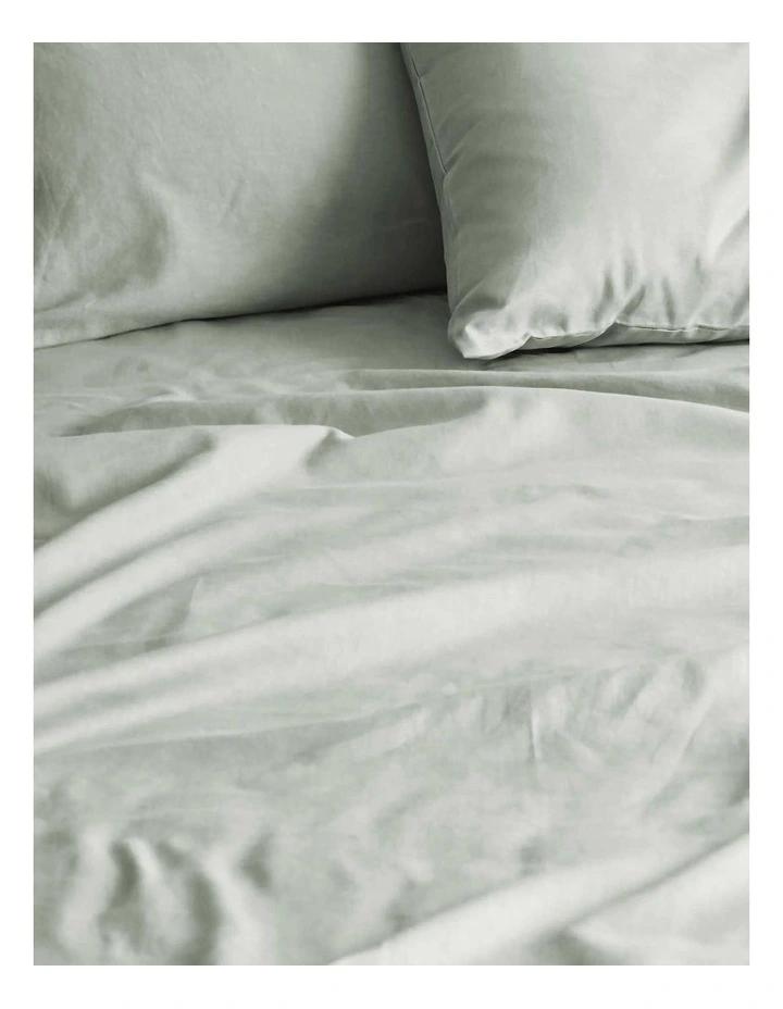 Halo Organic Cotton Sheet Set in Sage
