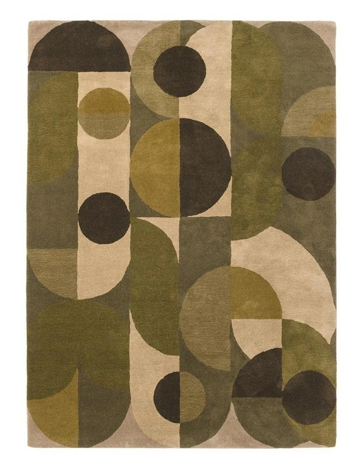 Decor Cosmo Rug 95207 in Green