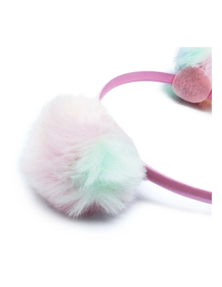 Rainbow Fluffy Headband in Multi