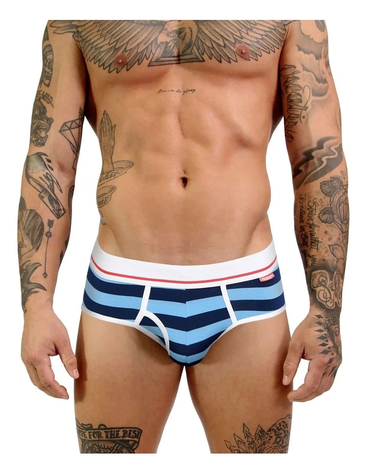 Mens Bamboo Brief in Blue