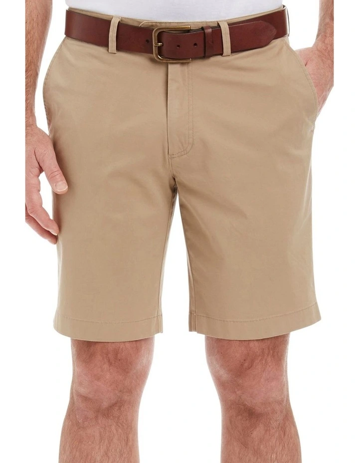 Comfort Stretch Twill Shorts in Desert