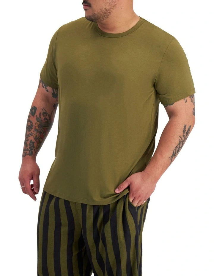 Comfy Livin Tee in Green