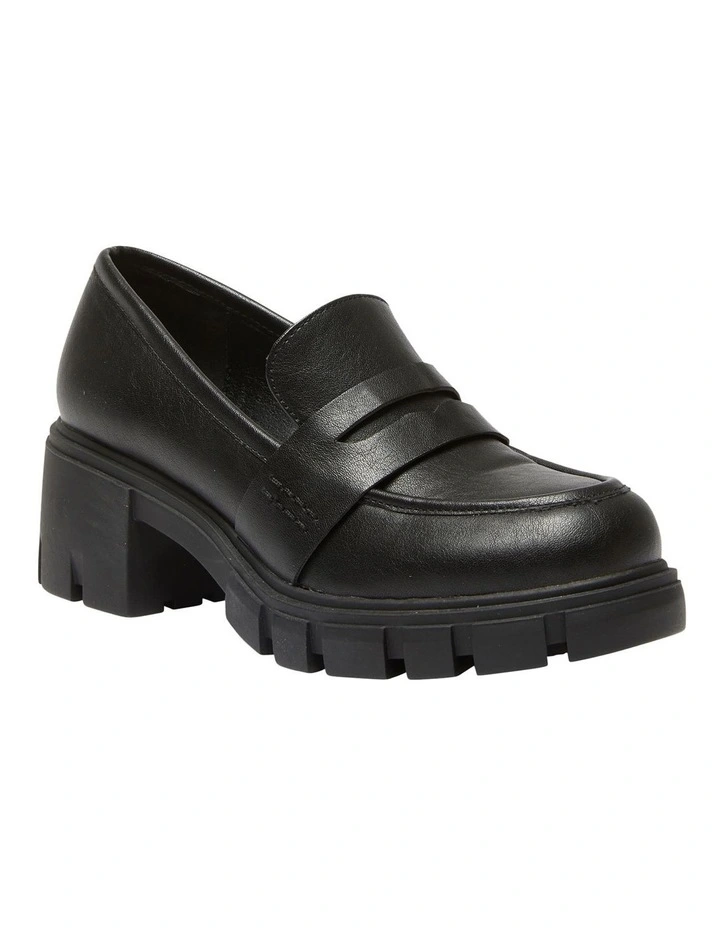 Quincy Loafers in Black Smooth