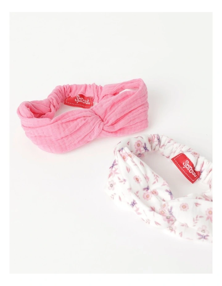 Baby Headband 2 Pack In Little Purple