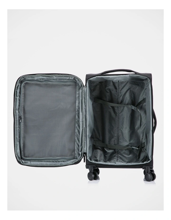 Pro Flex 55cm Soft Side Suitcase in Black