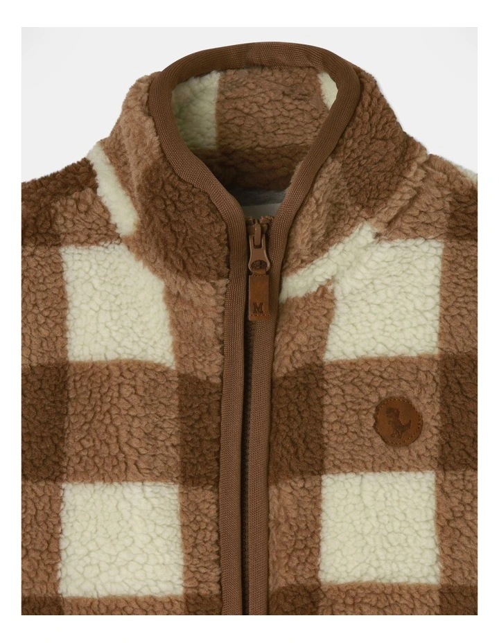 Sherpa Vest in Tan