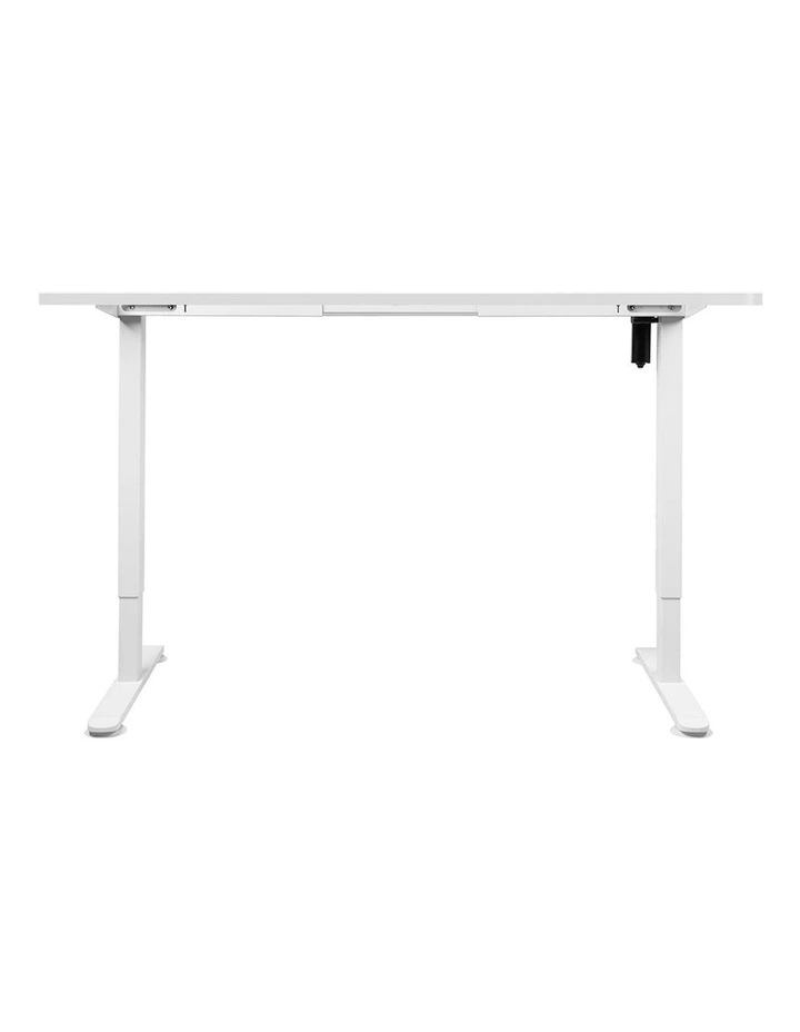 Motorised Height Adjustable Standing Desk 140cm in White