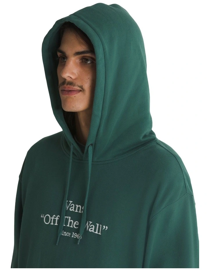 Quoted Loose Hoodie in Bistro Green