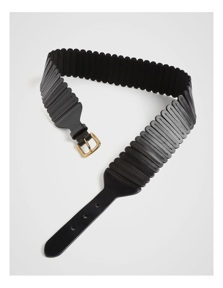 The Leather Waist Belt In Black