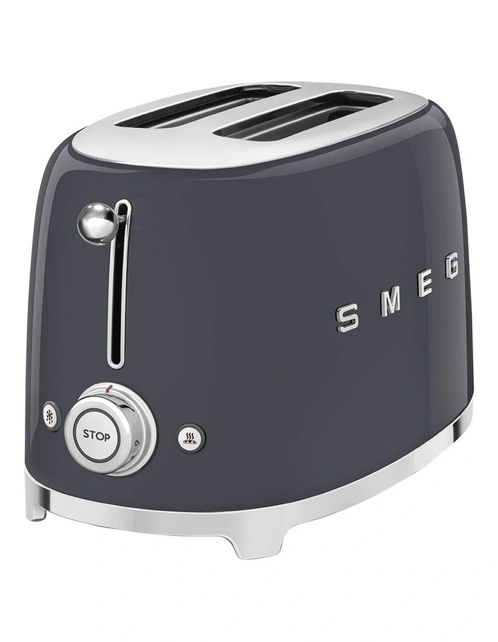 50s Style 2 Slice Toaster TSF01GRAU in Slate Grey