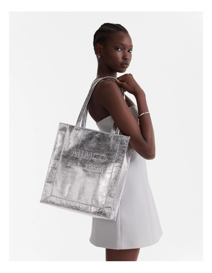Explore Tote Bag in Silver