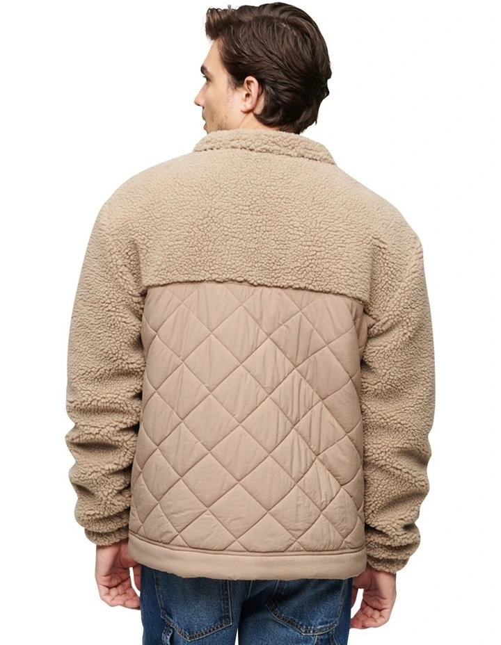 Sherpa Workwear Hybrid Jacket in Mushroom