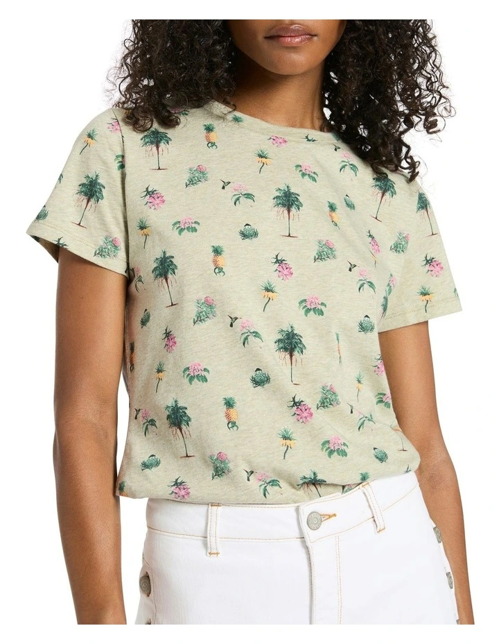 Pine-Ing For You Tee in Green Multi