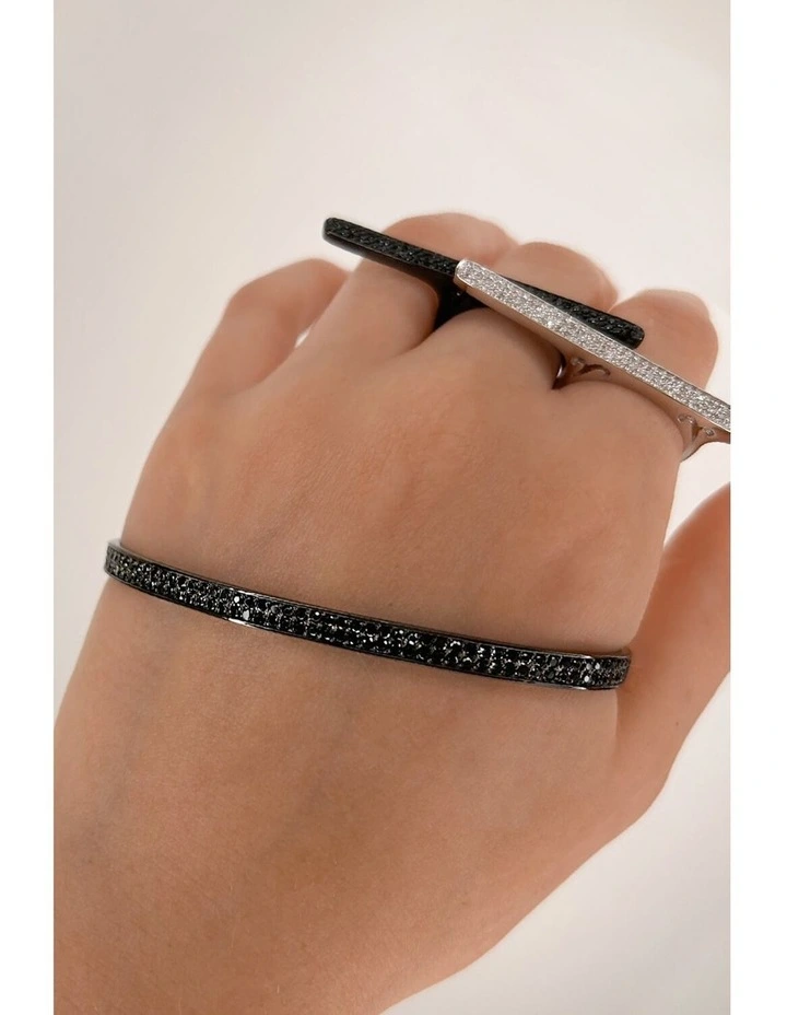 Destiny Palm Cuff in Black