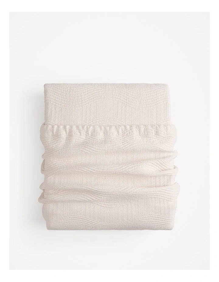 Margot Queen Quilt Cover in Snow