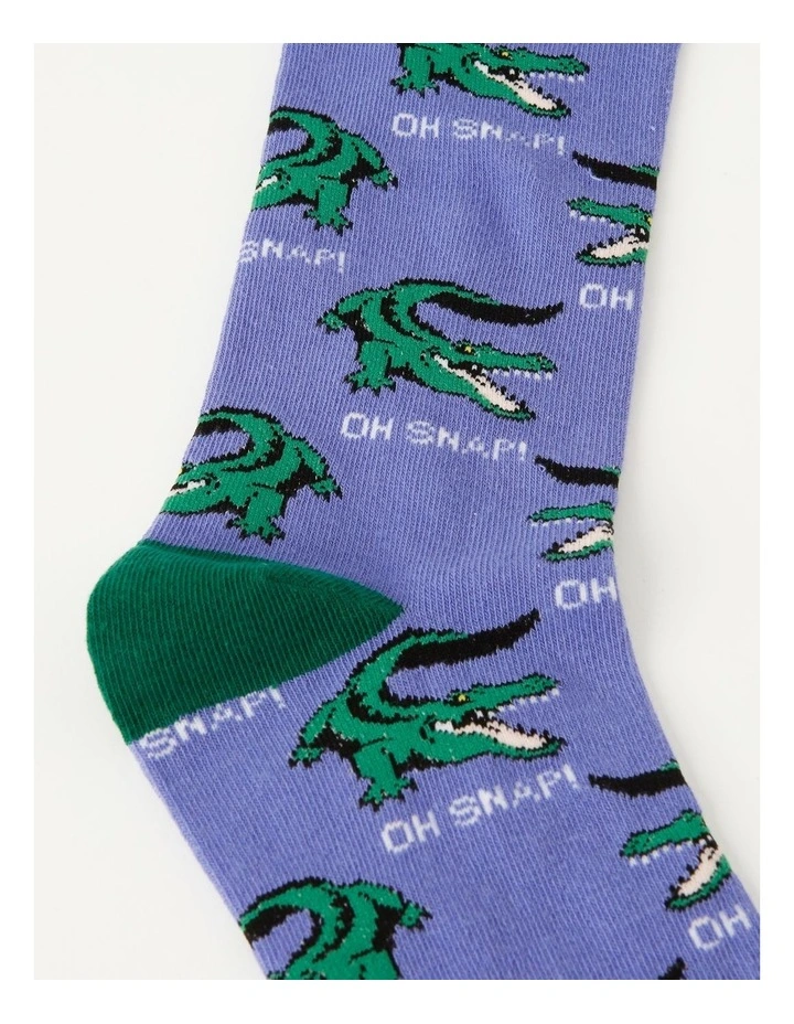 Oh Snap Socks in Purple