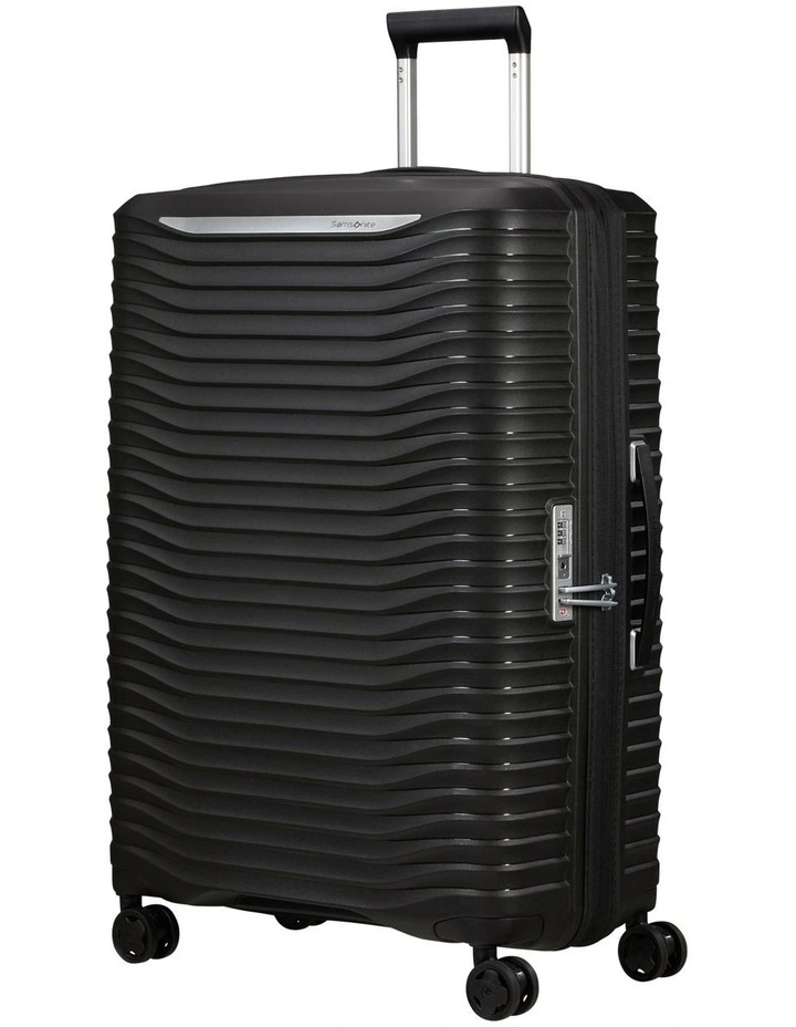 Upscape 75cm Spinner EXP Suitcase in Black