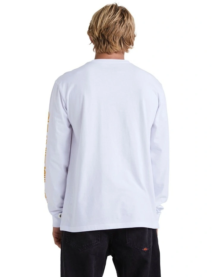 Omni Logo Long Sleeve T-shirt in White