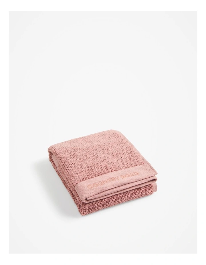Calo Australian Cotton Hand Towel in Pink Salt