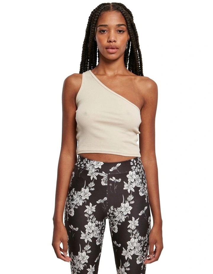 Cropped Asymmetric Top in Soft Seagrass
